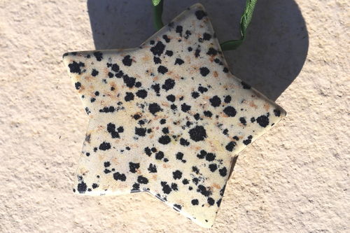 Dalmatinerstein Sterne mit Bohrung