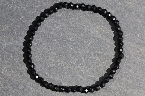 Schwarzer Obsidian Armband 01
